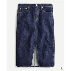 J. Crew Dark Indigo Pencil Skirt NWT